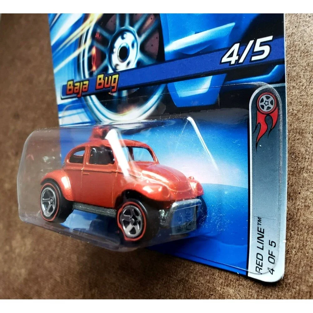 2006 Hot Wheels BAJA BUG Metallic Red VW VOLKSWAGEN RED LINE SERIES 4/5 #99 1:64